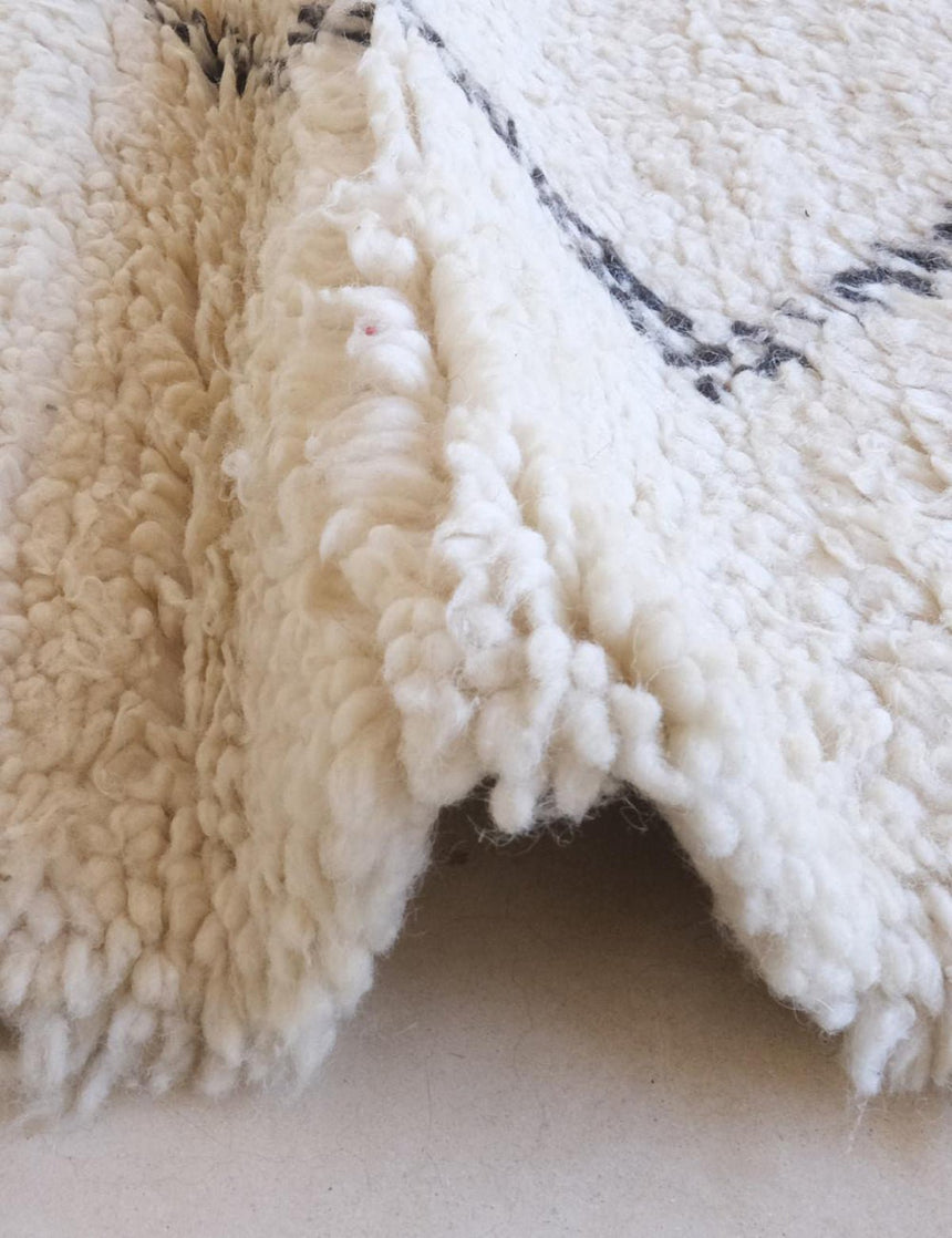 Tapis berbère élégant au style nord - africain en laine 207 x 283 cm - AFKliving