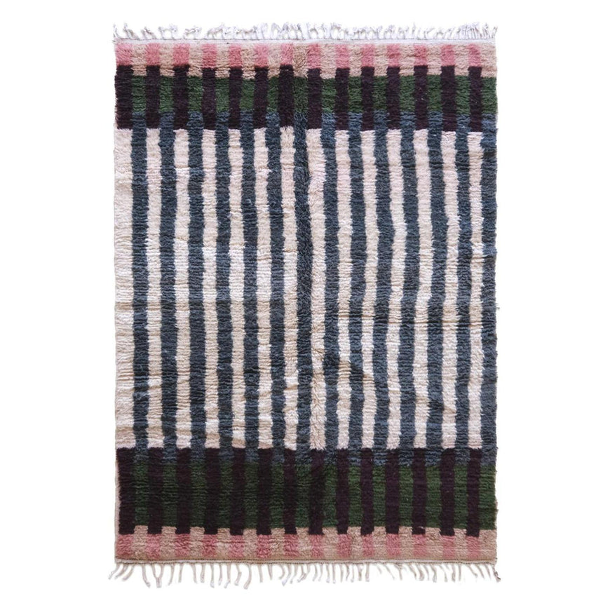 Tapis berbère élégant aux motifs graphiques laine 195 x 280 cm - AFKliving