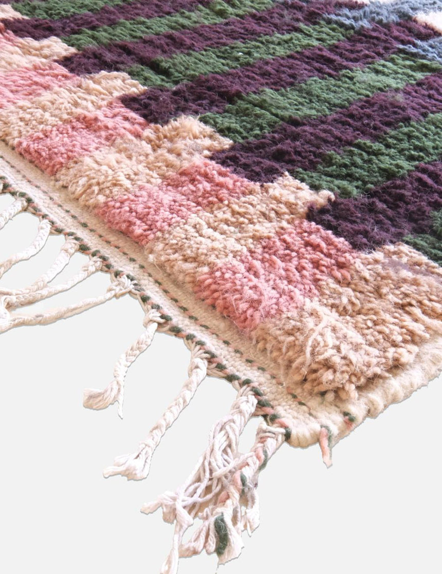 Tapis berbère élégant aux motifs graphiques laine 195 x 280 cm - AFKliving