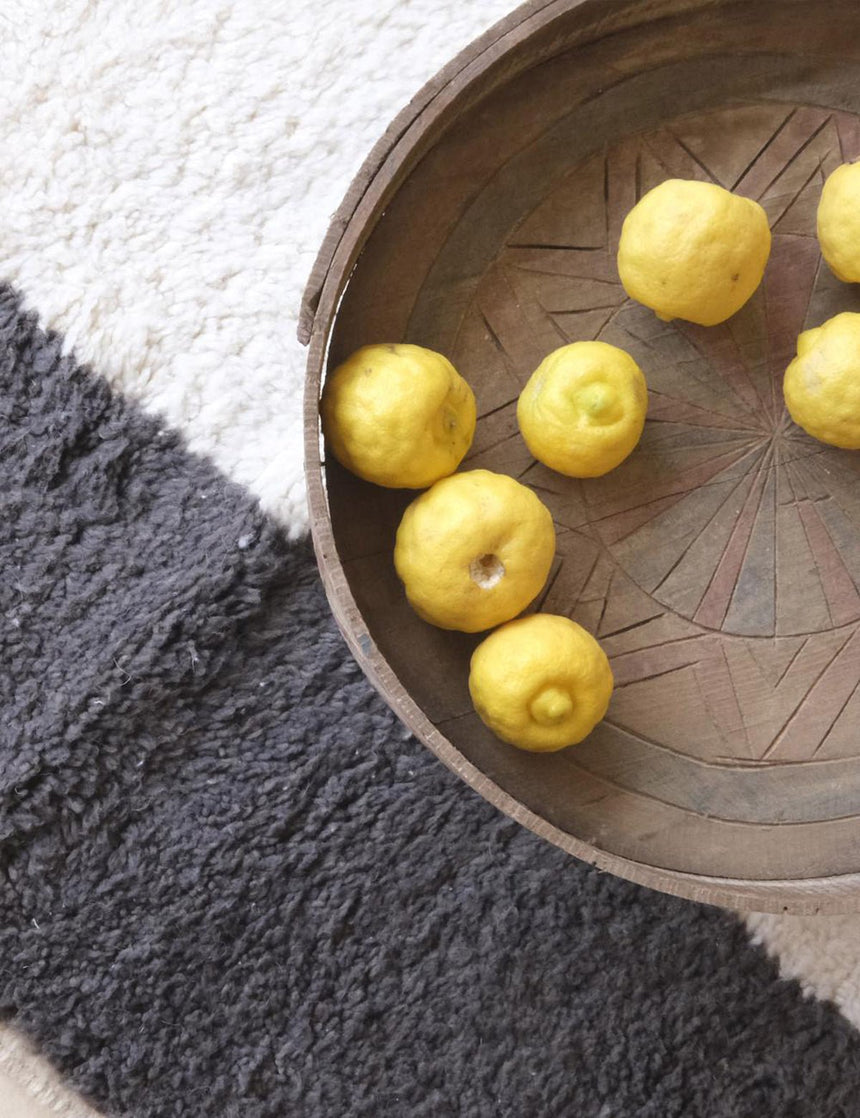 Tapis berbère élégant bordures bicolores laine 303 x 412 cm - AFKliving