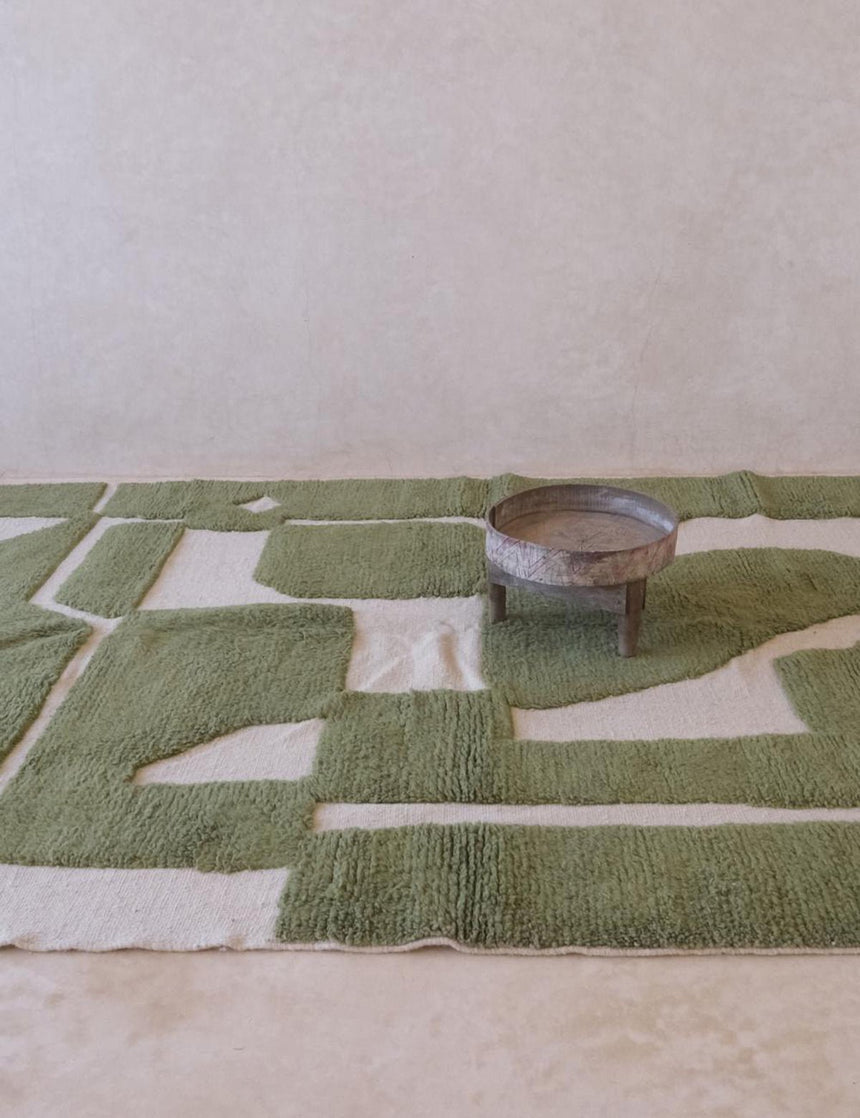 Tapis berbère élégant tissage en relief en laine 211 x 288 cm - AFKliving