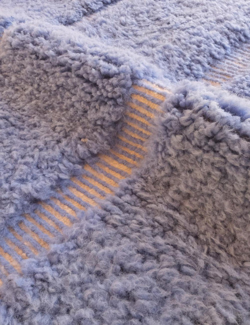 Tapis berbère élégant tissage en relief en laine 243 x 350 cm - AFKliving