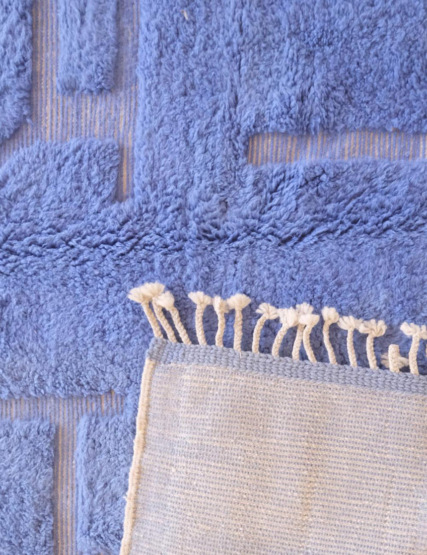 Tapis berbère élégant tissage en relief en laine 243 x 350 cm - AFKliving