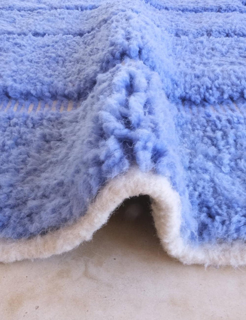 Tapis berbère élégant tissage en relief en laine 243 x 350 cm - AFKliving