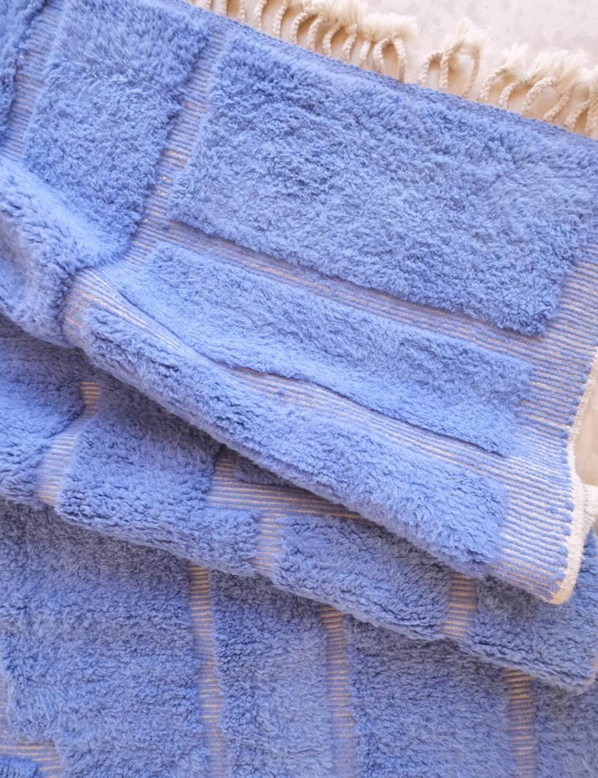 Tapis berbère élégant tissage en relief en laine 243 x 350 cm - AFKliving