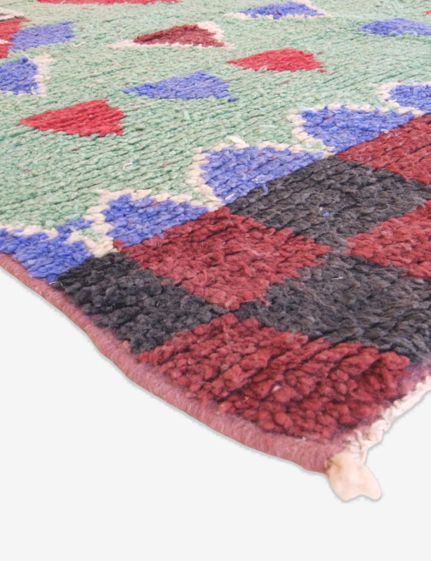 Tapis berbère en laine Boujad coloré 167 x 278 cm - AFKliving