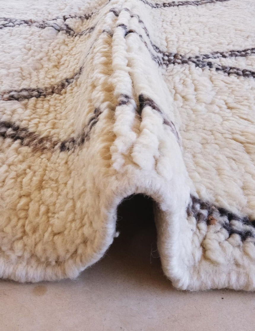 Contemporary wool Berber rug - custom rug - AFKliving
