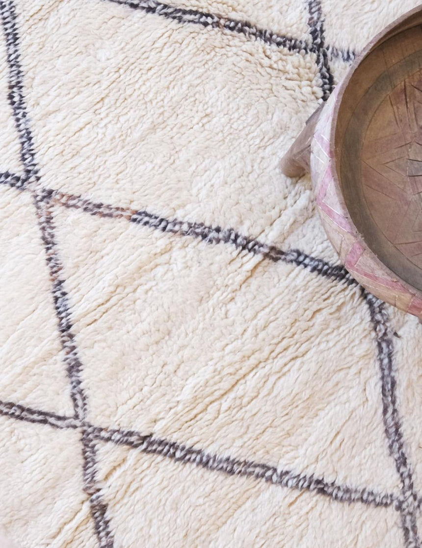 Contemporary wool Berber rug - custom rug - AFKliving