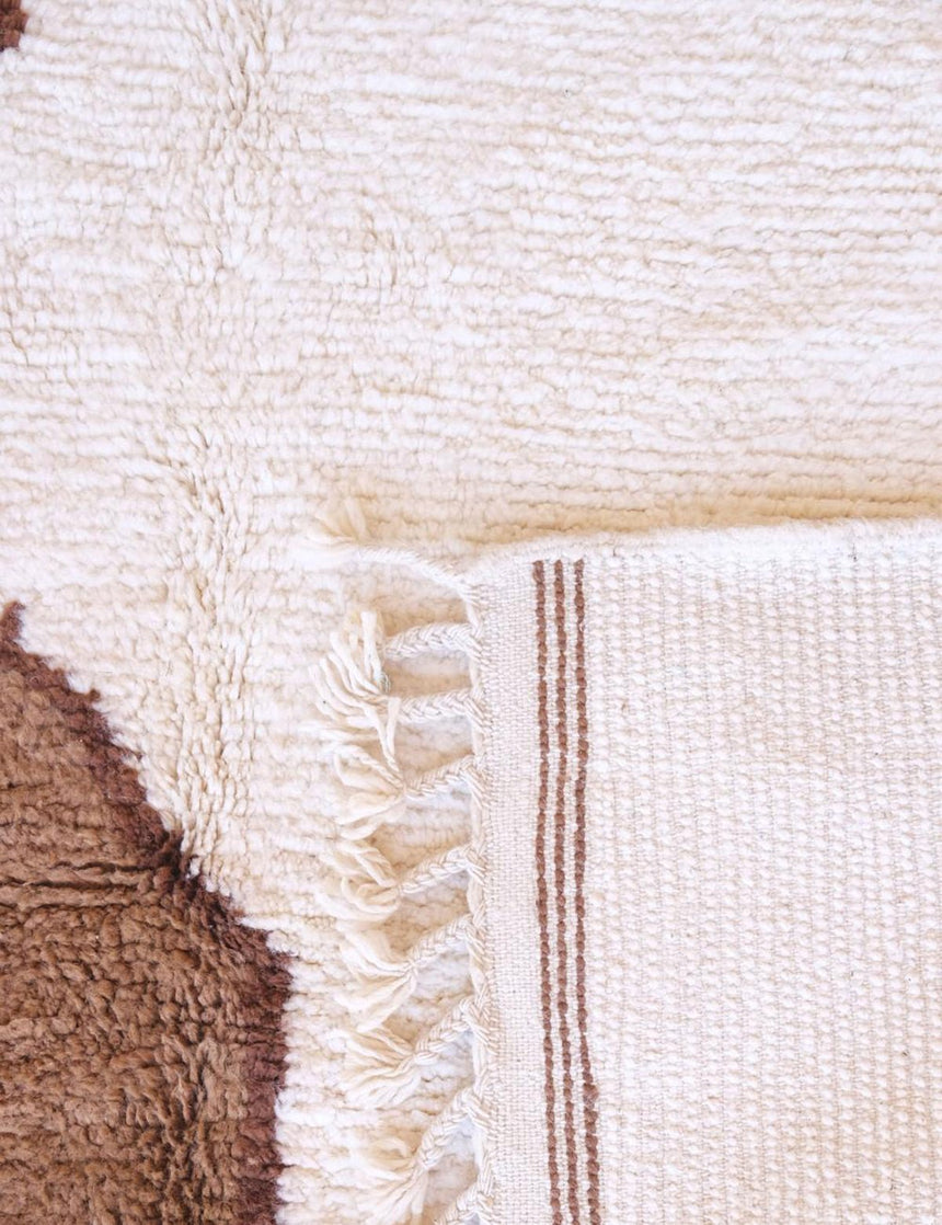 Tapis berbère épuré pour intérieur moderne en laine 215 x 275 cm - AFKliving