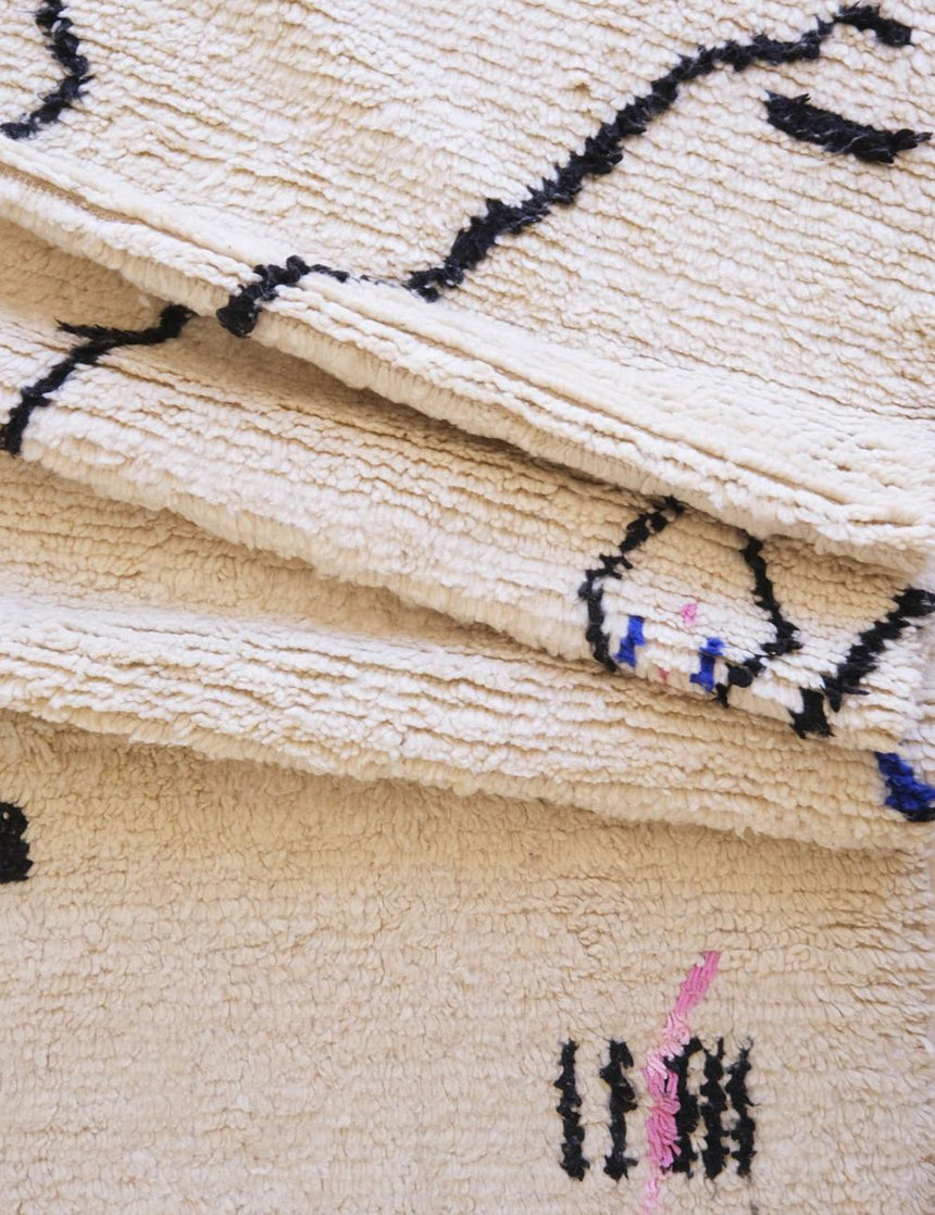 Tapis berbère ethnique chic au design coloré en laine 245 x 352 cm - AFKliving