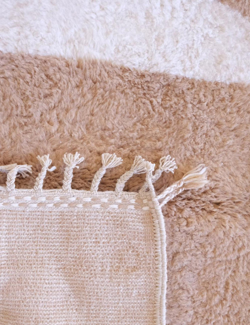 Tapis berbère ethnique chic au design épuré en laine 165 x 267 cm - AFKliving