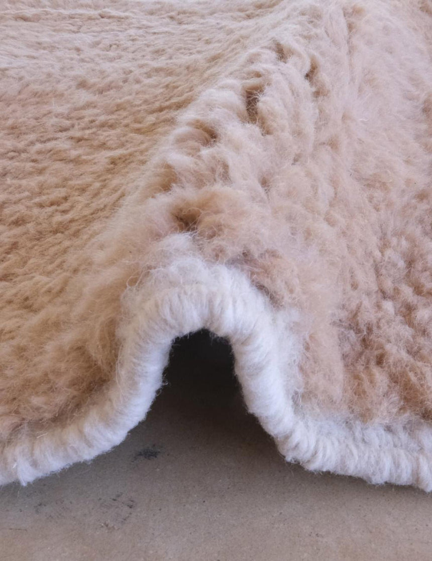 Tapis berbère ethnique chic au design épuré en laine 165 x 267 cm - AFKliving