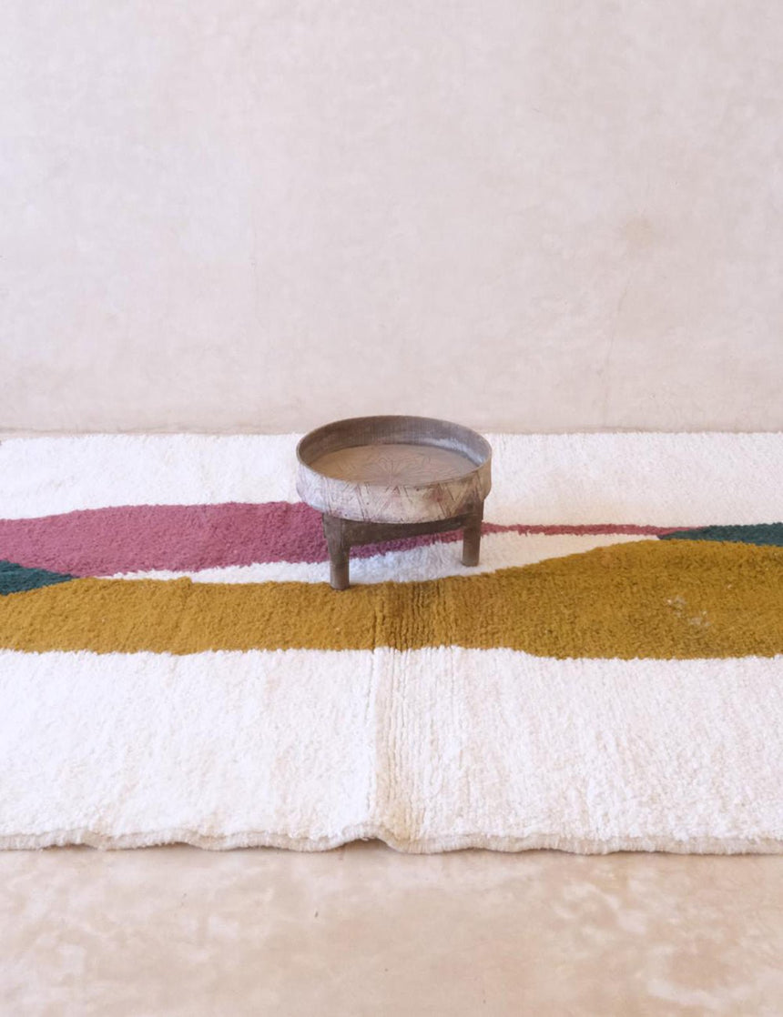 Tapis berbère ethnique chic au design épuré en laine 175 x 235 cm - AFKliving