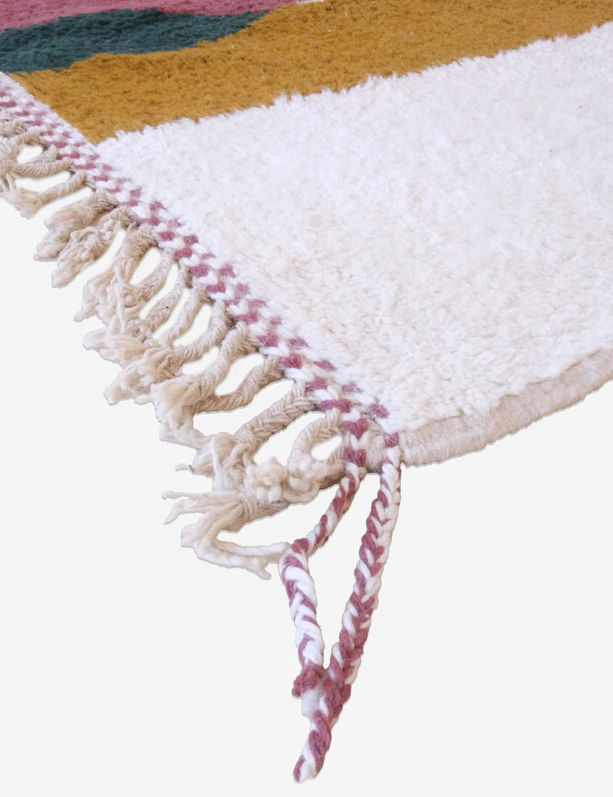 Tapis berbère ethnique chic au design épuré en laine 175 x 235 cm - AFKliving