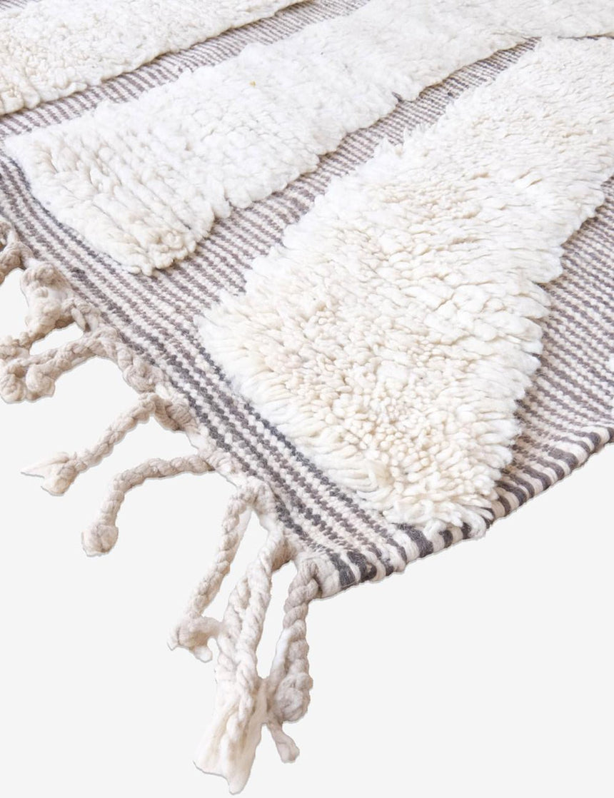 Tapis berbère ethnique chic au design épuré laine - sur mesure - AFKliving
