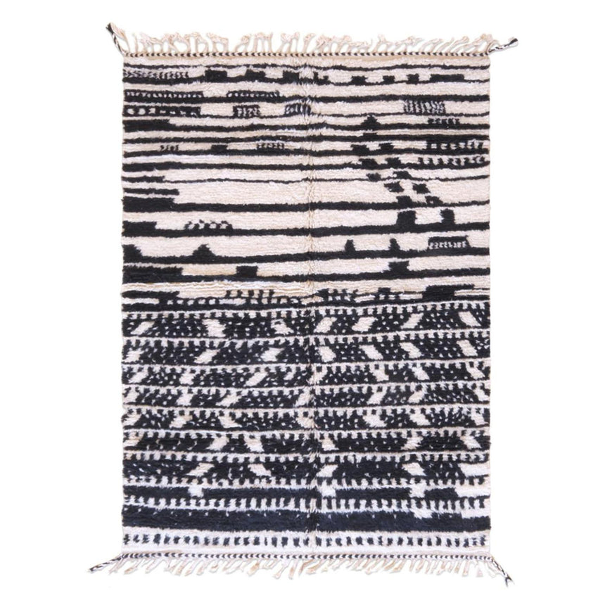 Tapis berbère ethnique chic au design ethnique en laine 184 x 267 cm - AFKliving