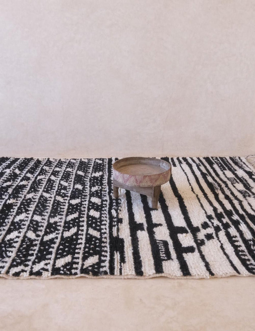 Tapis berbère ethnique chic au design ethnique en laine 184 x 267 cm - AFKliving