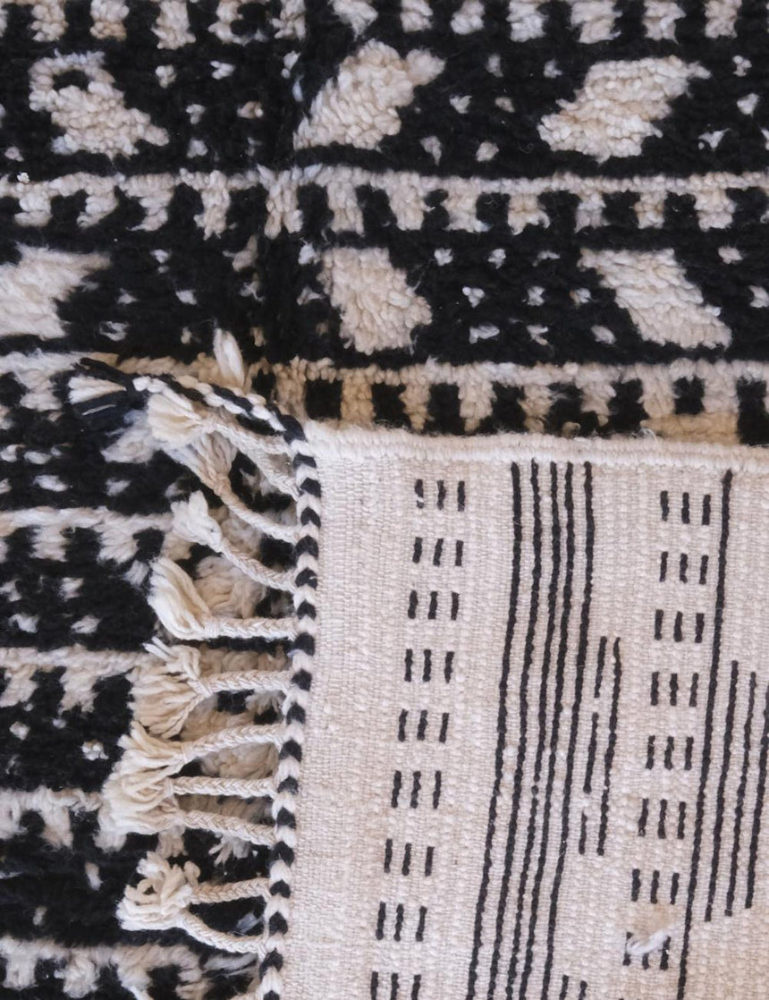 Tapis berbère ethnique chic au design ethnique en laine 184 x 267 cm - AFKliving