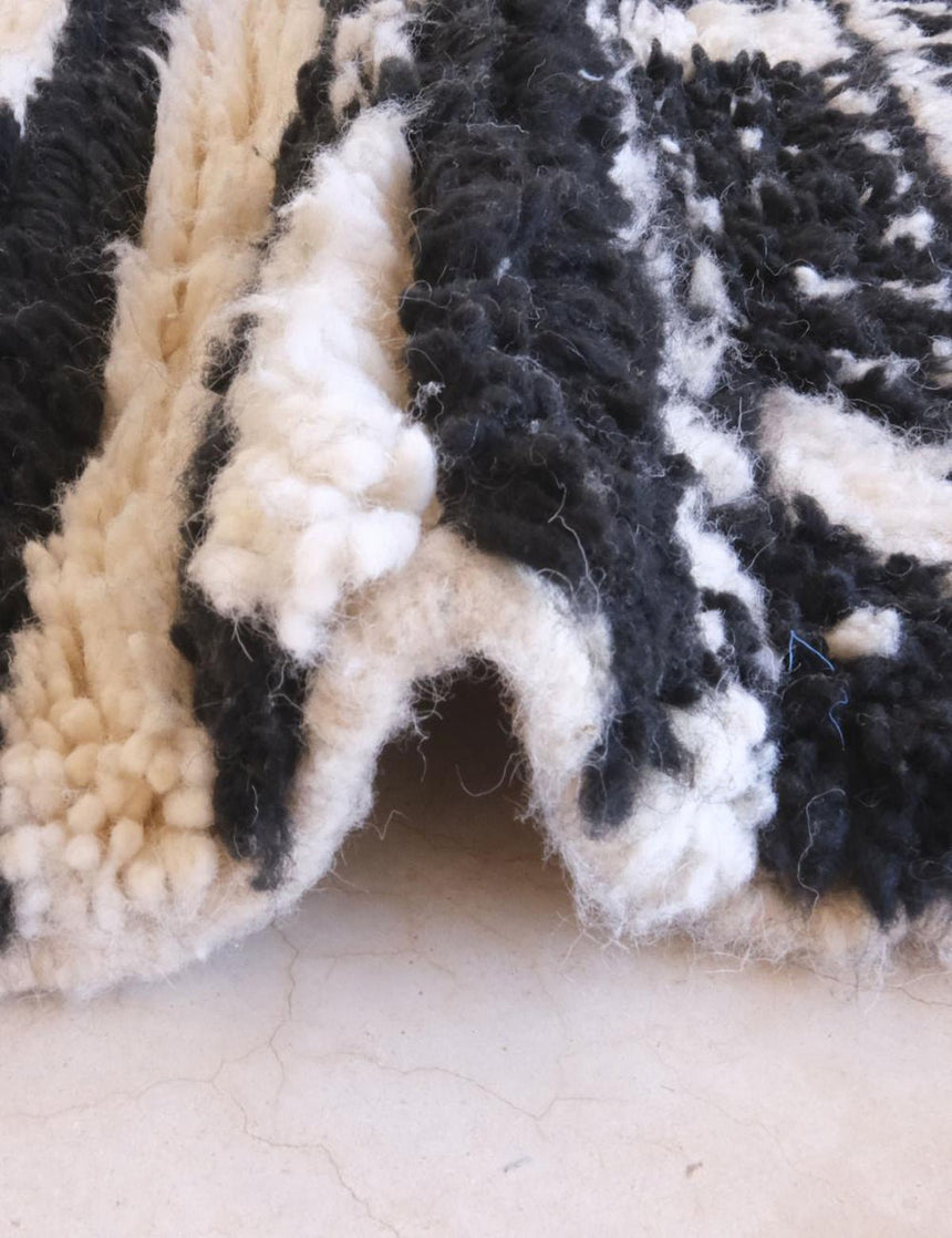 Tapis berbère ethnique chic au design ethnique en laine 184 x 267 cm - AFKliving