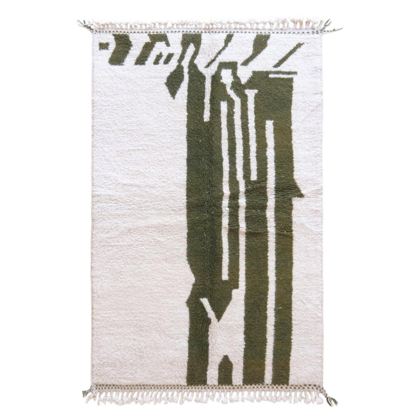 Tapis berbère ethnique chic au design unique en laine 156 x 251 cm - AFKliving