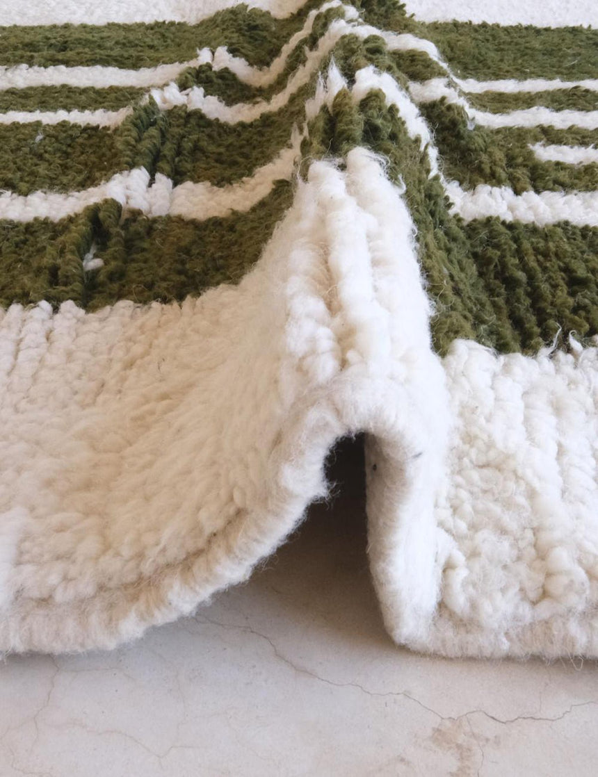 Tapis berbère ethnique chic au design unique en laine 156 x 251 cm - AFKliving