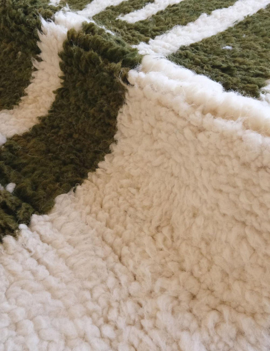 Tapis berbère ethnique chic au design unique en laine 156 x 251 cm - AFKliving