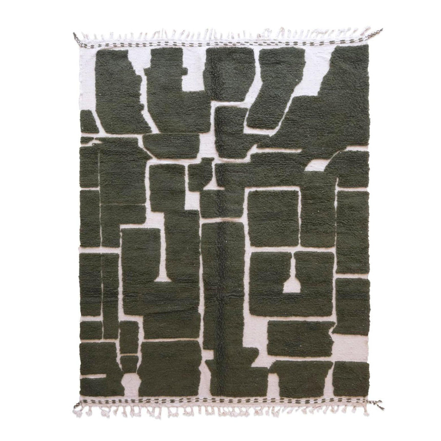 Tapis berbère ethnique chic design en laine 216 x 294 cm - AFKliving