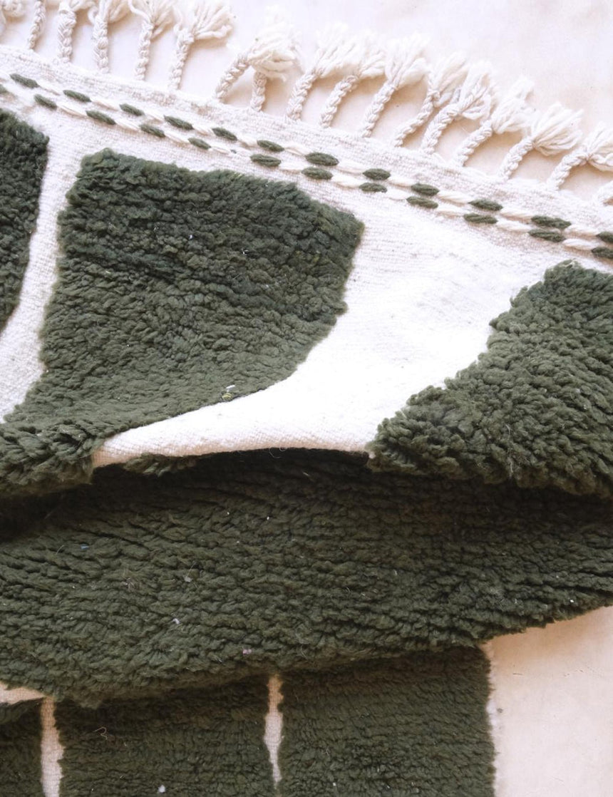 Tapis berbère ethnique chic design en laine 216 x 294 cm - AFKliving