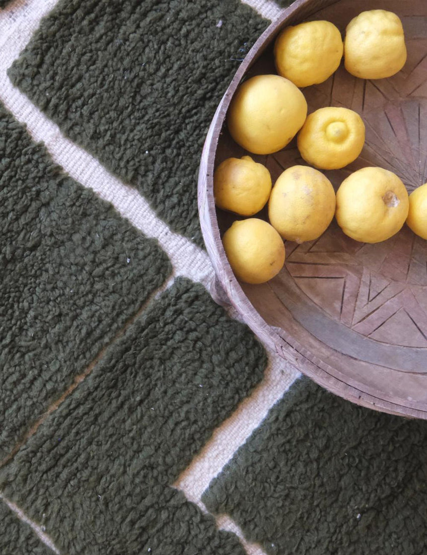 Tapis berbère ethnique chic design en laine 216 x 294 cm - AFKliving