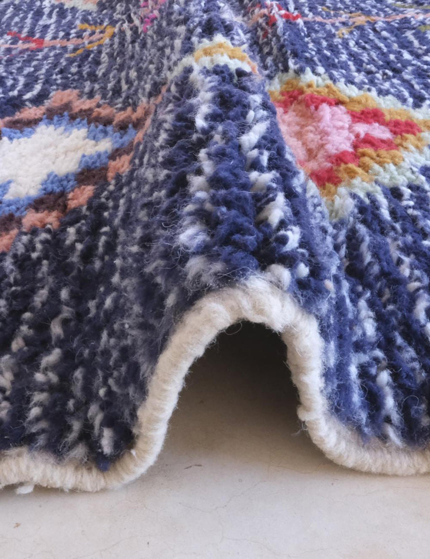 Tapis berbère ethnique chic noué main en laine 227 x 270 cm - AFKliving