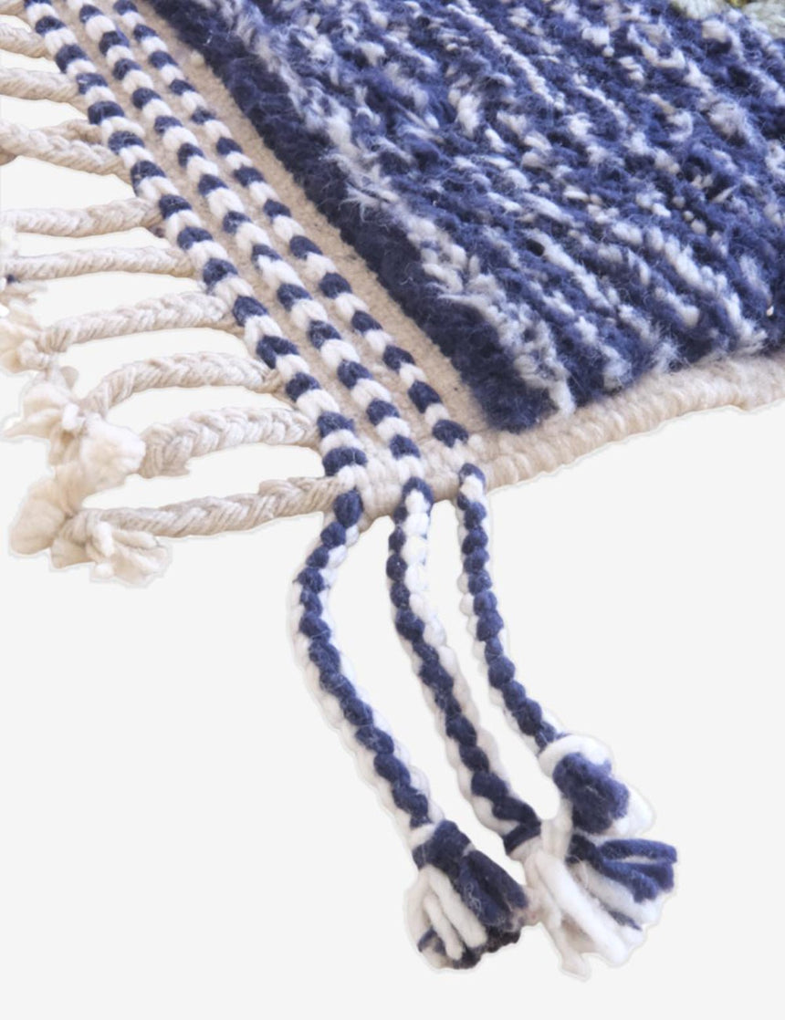 Tapis berbère ethnique chic noué main en laine 227 x 270 cm - AFKliving