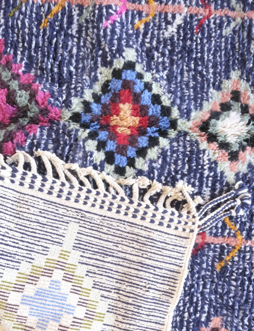 Tapis berbère ethnique chic noué main en laine 227 x 270 cm - AFKliving