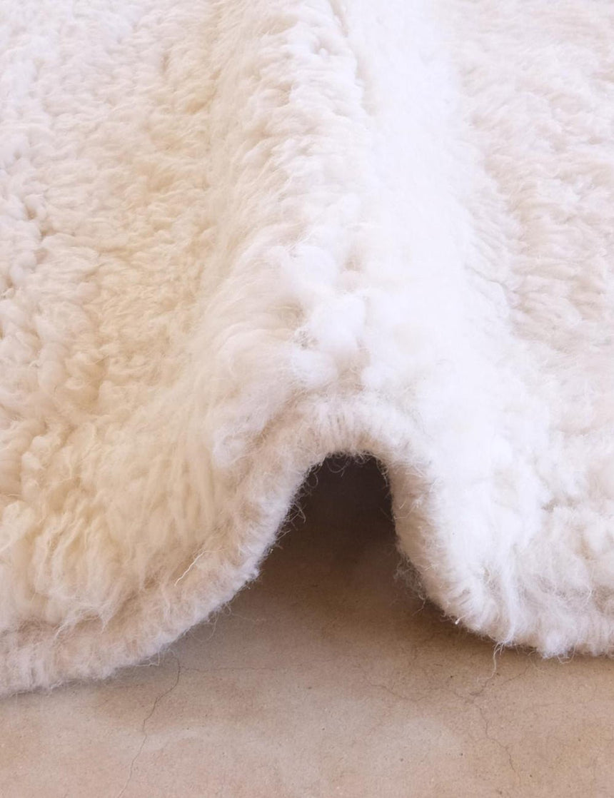 Tapis berbère ethnique chic tissage en relief en laine 206 x 300 cm - AFKliving