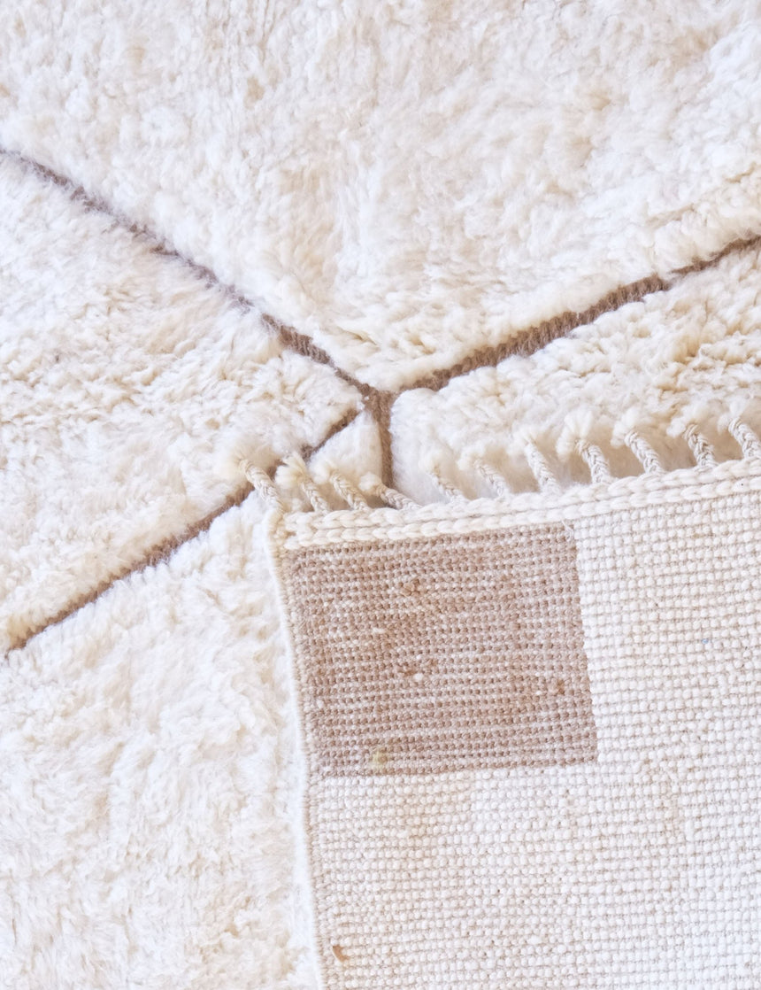 Tapis berbère ethnique chic tissage en relief en laine 210 cm x 300 cm - AFKliving