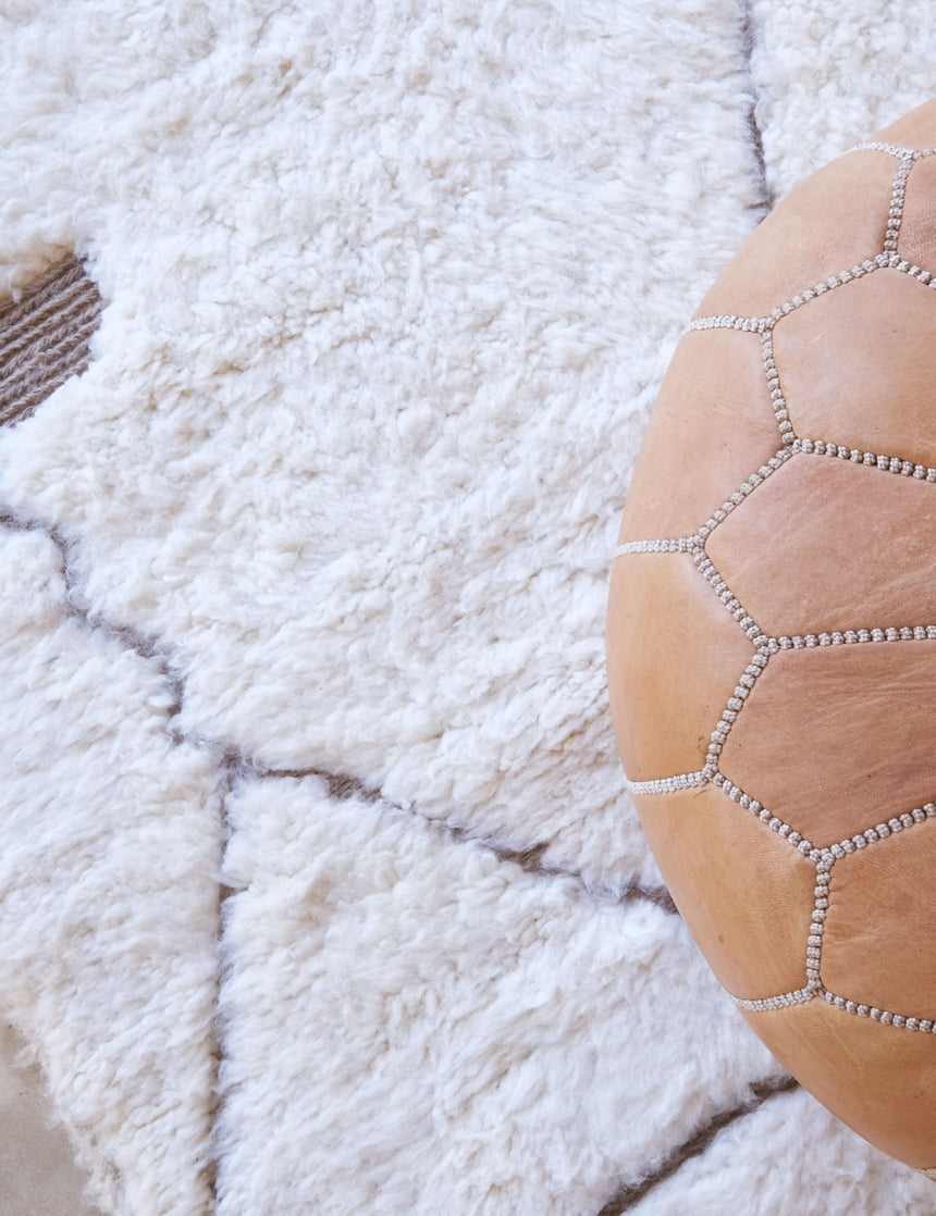 Tapis berbère ethnique chic tissage en relief en laine 210 cm x 300 cm - AFKliving