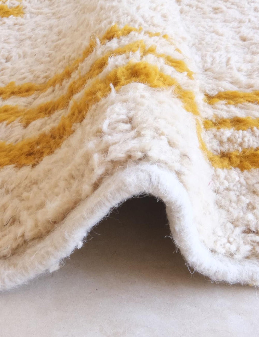 Tapis berbère fait main au design graphique en laine 245 x 346 cm - AFKliving