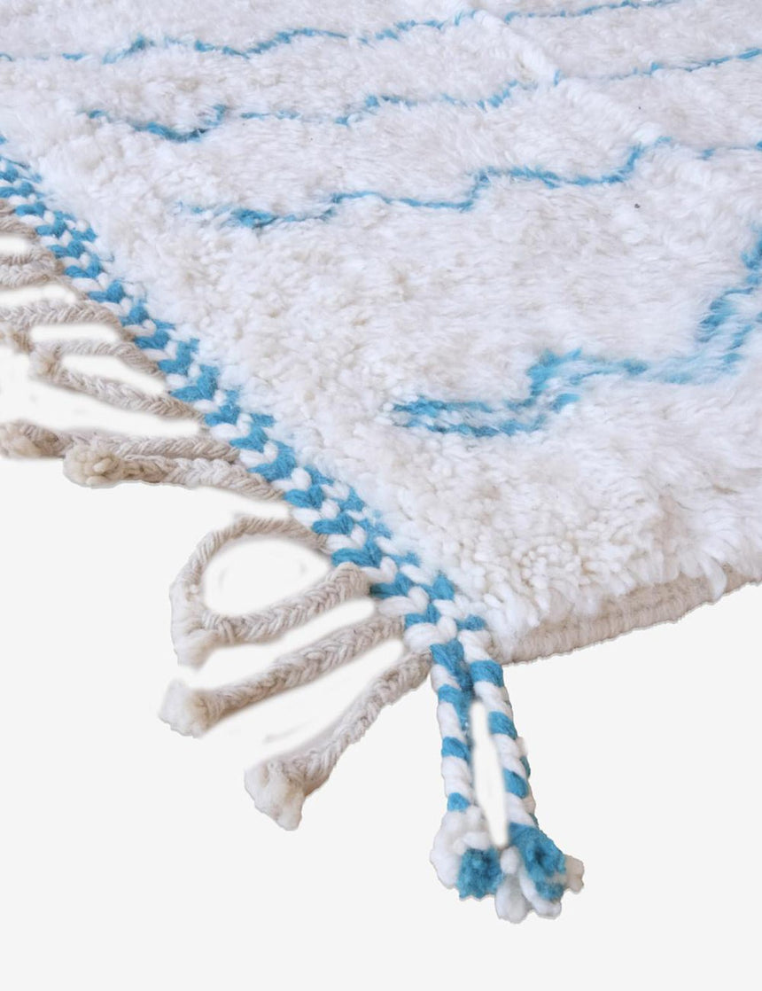 Tapis berbère graphique au style nord - africain en laine 214 x 280 cm - AFKliving