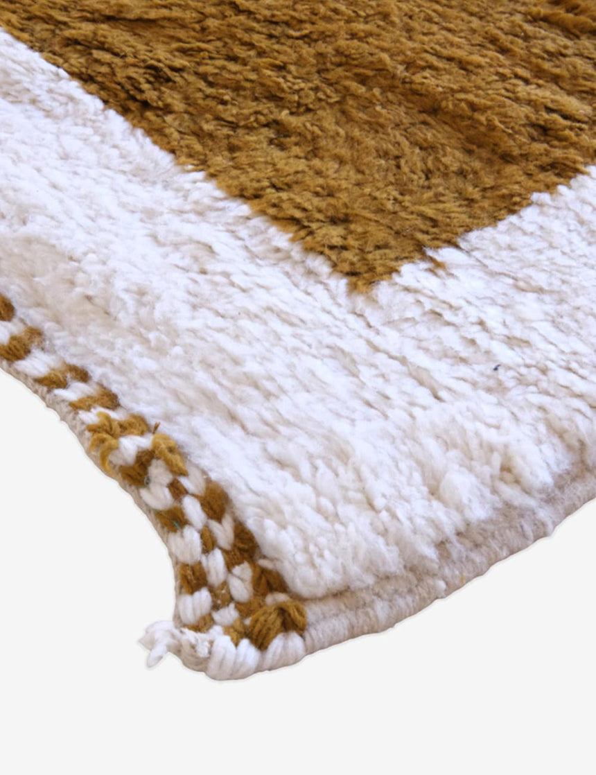 Tapis berbère graphique pour intérieur moderne en laine 228 x 266 cm - AFKliving