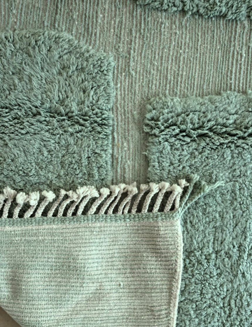Tapis berbère graphique tissage en relief 207 x 289 cm - AFKliving