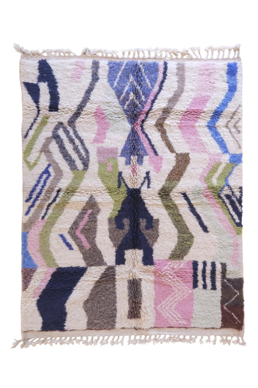 Tapis berbere marocain contemporain en laine 215 x 285 cm - AFKliving