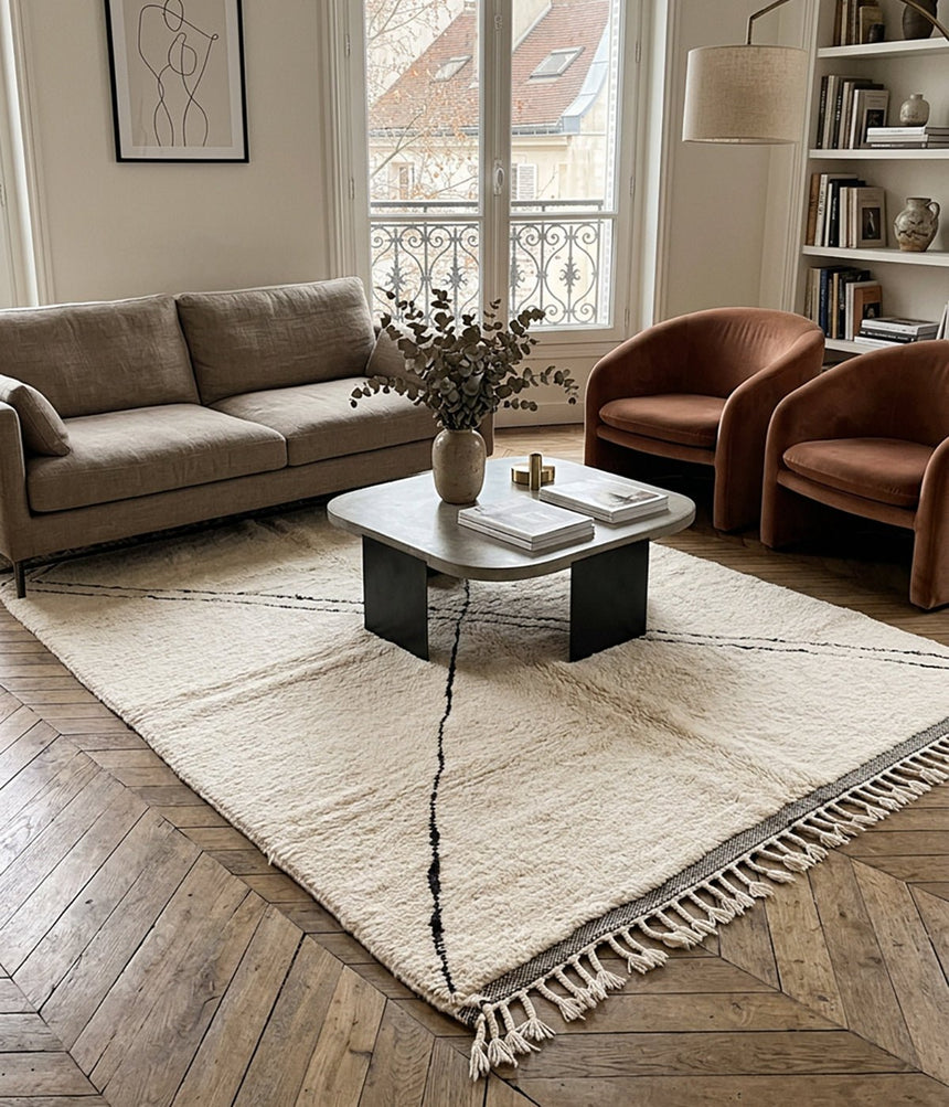 Tapis berbère marocain en laine 210 x 276 cm - AFKliving