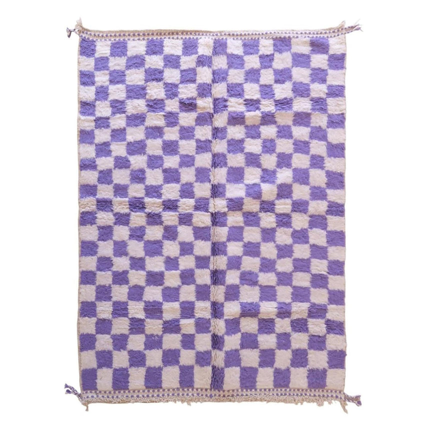Moroccan Berber rug in checked wool - AFKliving