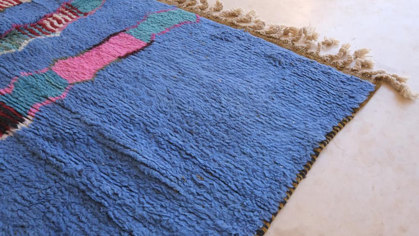 Tapis berbere marocain en laine colorée 200 x 286 cm - AFKliving