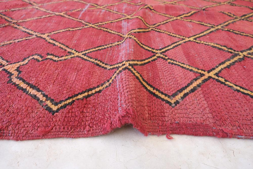 Tapis Berbere marocain en laine vintage 133 x 198 cm - AFKliving