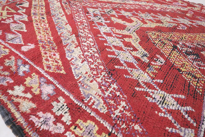 Tapis Berbere marocain en laine vintage 175 x 180 cm - AFKliving