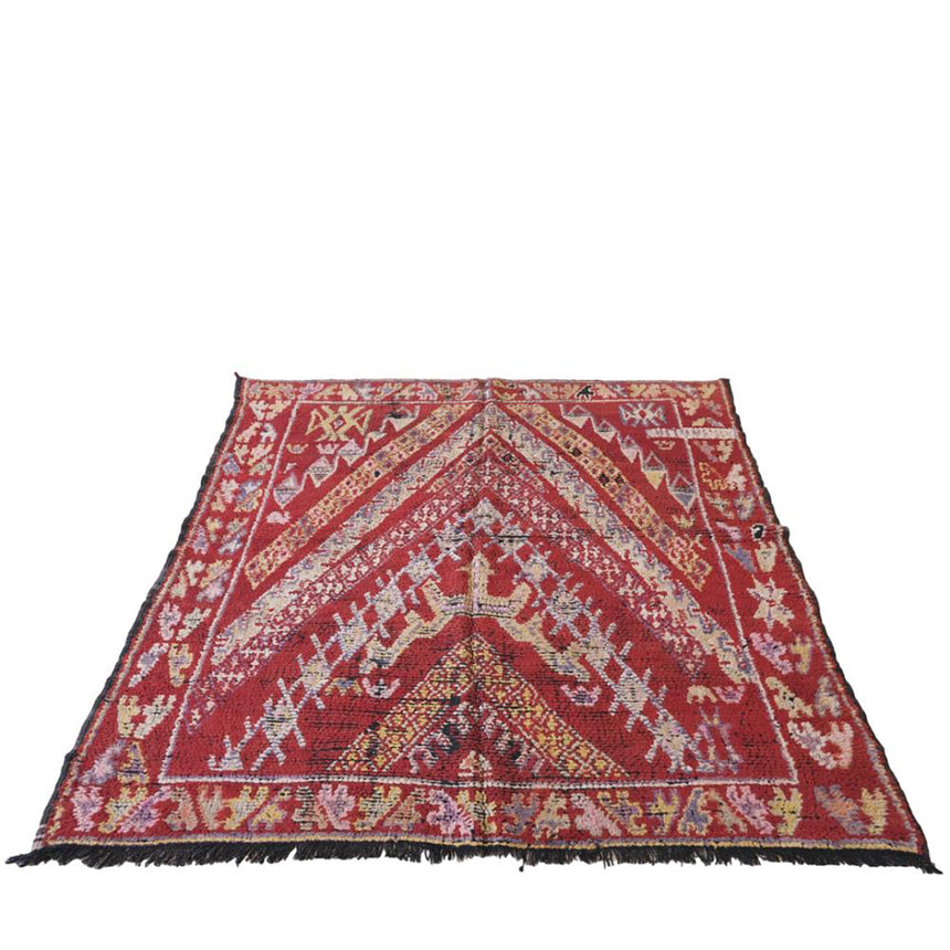 Tapis Berbere marocain en laine vintage 175 x 180 cm - AFKliving