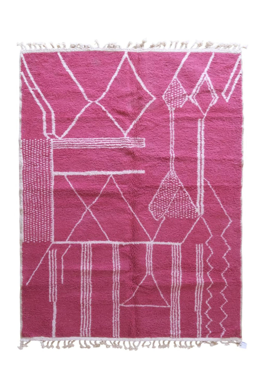 Tapis berbere marocain moderne en laine 184 x 253 cm - AFKliving