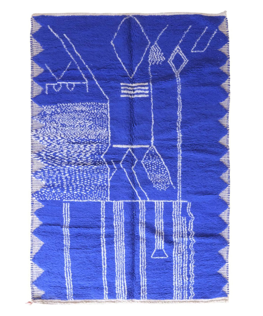 Modern Moroccan Wool Berber carpet - Custom Carpet