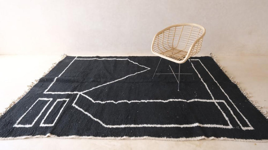 Tapis berbere marocain moderne en laine 200 x 297 cm - AFKliving