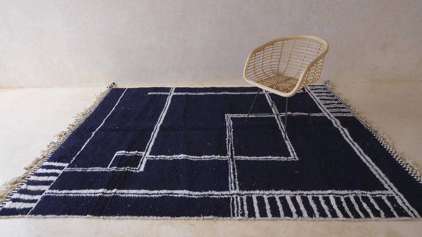 Tapis berbere marocain moderne en laine 207 x 284 cm - AFKliving